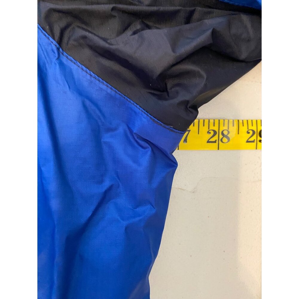Eddie Bauer Mens Windbreaker Jacket Hood Blue & Black Water-Resistant 2XL - Picture 9 of 11